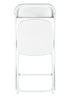 Chivari White Folding Chair (Steel-Poly Chair) - A Series CFPW-AX-T