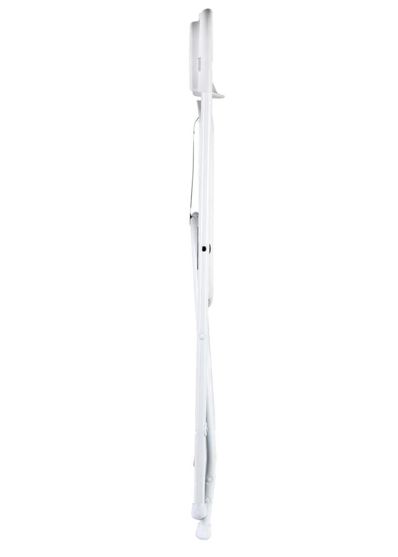 Chivari White Folding Chair (Steel-Poly Chair) - A Series CFPW-AX-T