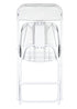 Chivari White Folding Chair (Steel-Poly Chair) - A Series CFPW-AX-T