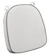 Chivari White with Gray Piping 2.5" Thick Chair Cushion - World's Best Cushions CUSHBST-WGR-AX-T