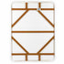 Toulouse 48" x 36" Glass Top White French Bistro Table TBTP4836WWD-KT-AX-T