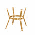 Toulouse 48" x 36" Glass Top White and Beige French Bistro Table TBTP4836WB-KT-AX-T