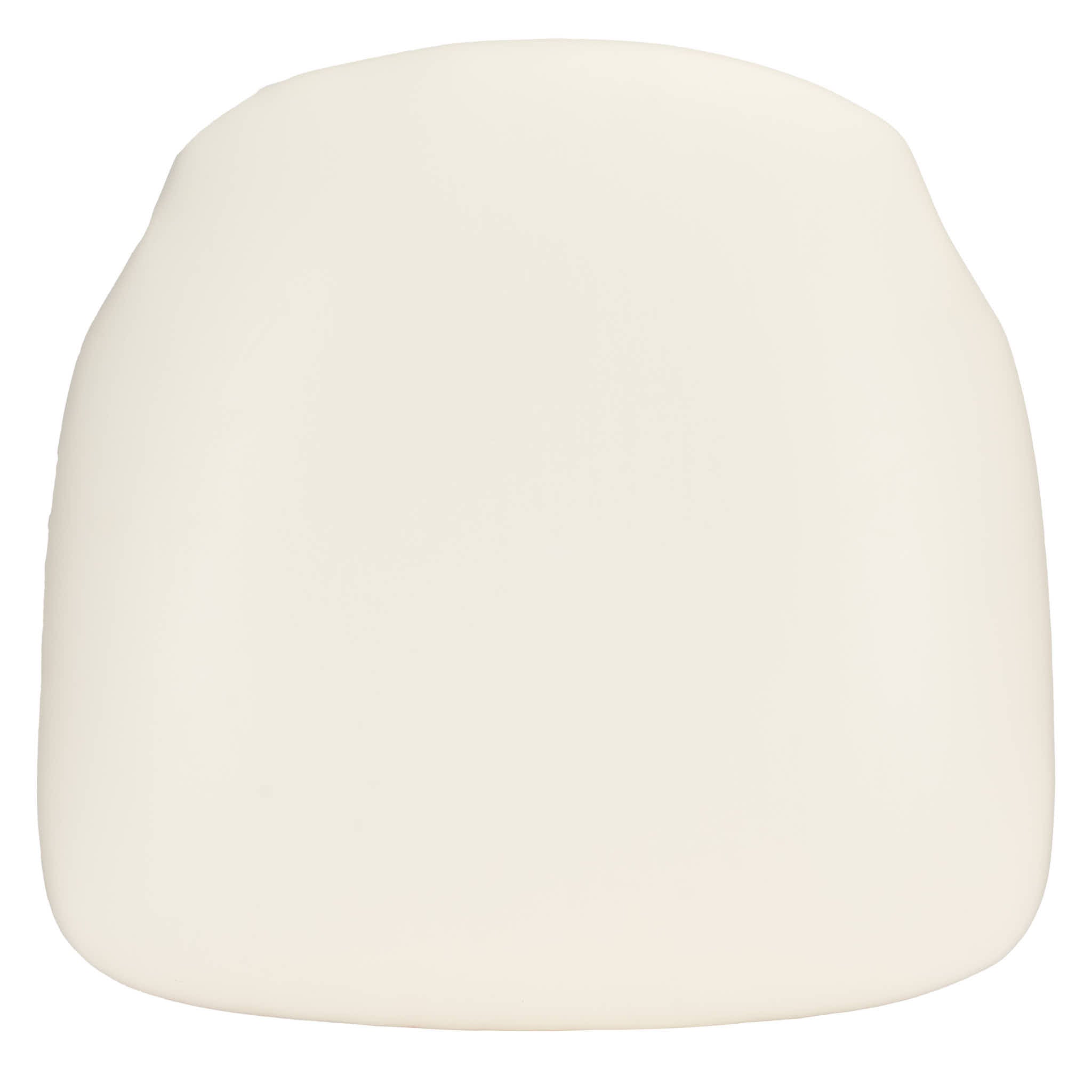 Chivari White 1.75"  Vinyl Panel Back Chiavari Cushion with SlipNot™ Technology CUSHPANVINWHI-SPNT-AX