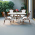 Toulouse White French Bistro Set Includes 48" x 36" Table and 4 Chairs FBK-SQ-WWD-WD4-AX
