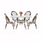 Toulouse White French Bistro Set Includes 48" x 36" Table and 4 Chairs FBK-SQ-WWD-WD4-AX