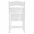 Chivari White WoodGrain™ Resin Folding Chair CFRWB-A