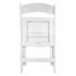Chivari White WoodGrain™ Resin Folding Chair CFRWB-A