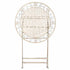 Chivari 32" Antique White Barcelona Bistro Cocktail Table TBBBMW-AX-T