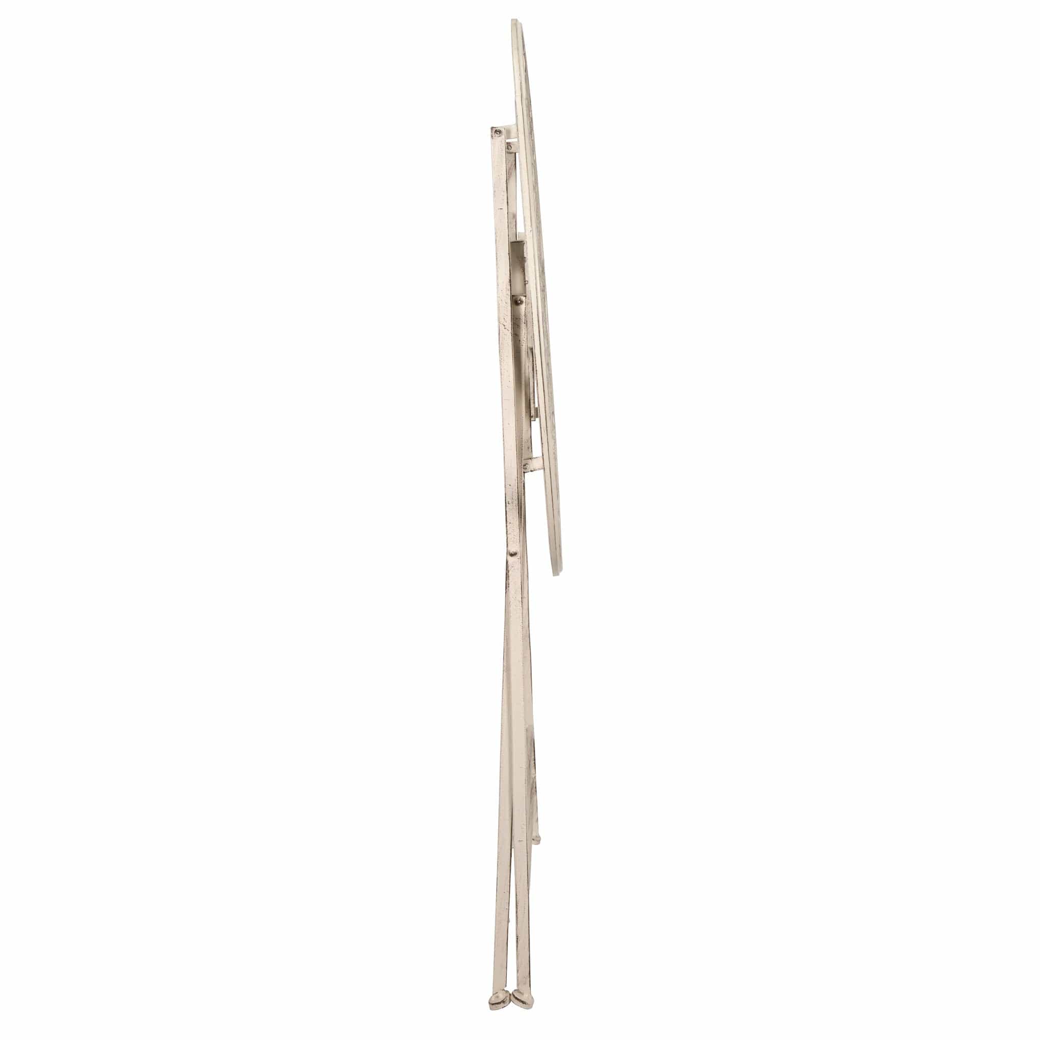 Chivari 32" Antique White Barcelona Bistro Cocktail Table TBBBMW-AX-T