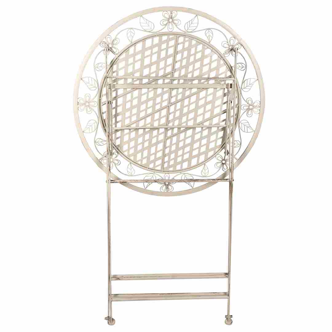 Chivari 32" Antique White Barcelona Bistro Cocktail Table TBBBMW-AX-T