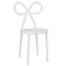 Chivari White Resin Bow Chair with Round Seat CBORW-ZG