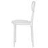 Chivari White Resin Bow Chair with Round Seat CBORW-ZG