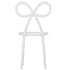 Chivari White Resin Bow Chair with Round Seat CBORW-ZG