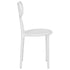 Chivari White Resin Bow Chair with Round Seat CBORW-ZG
