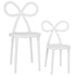 Chivari White Resin Bow Chair with Round Seat CBORW-ZG