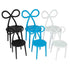 Chivari White Resin Bow Chair with Round Seat CBORW-ZG