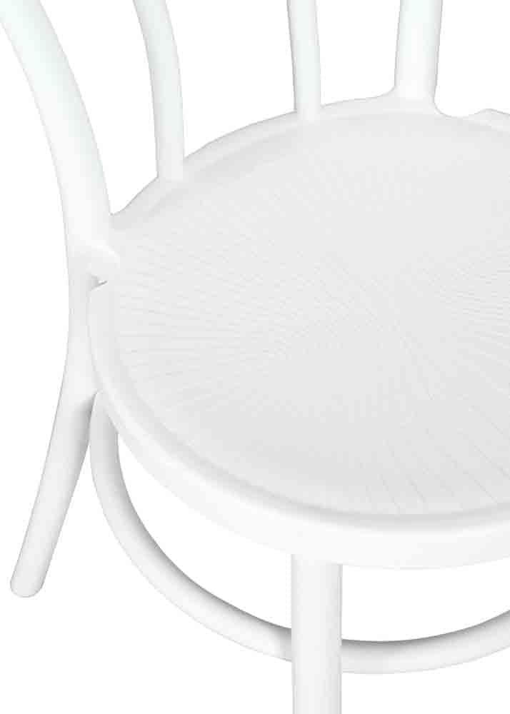 Chivari Cool White Resin Bentwood Festive Chair CBFRW-ZG-T