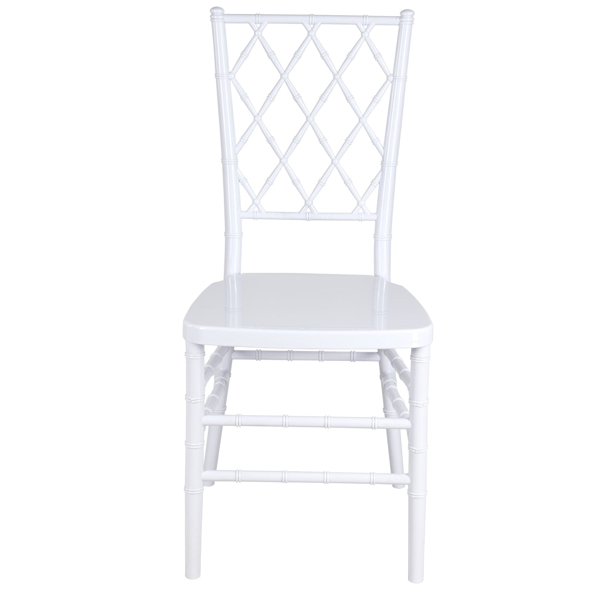 Chivari White Diamond Resin Chair - 2 Pack - Some Assembly Required CDRW2-U-ZG-T-2