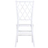 Chivari White Diamond Resin Chair - 2 Pack - Some Assembly Required CDRW2-U-ZG-T-2
