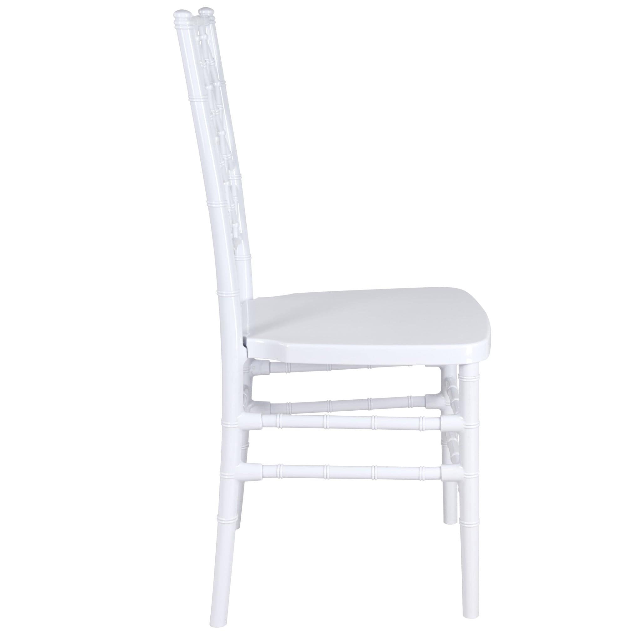 Chivari White Diamond Resin Chair - 2 Pack - Some Assembly Required CDRW2-U-ZG-T-2