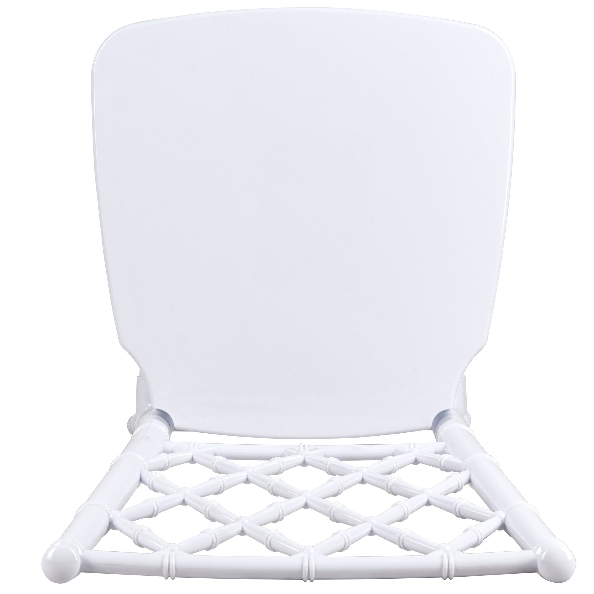 Chivari White Diamond Resin Chair - 2 Pack - Some Assembly Required CDRW2-U-ZG-T-2