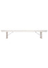 Chivari White Distressed 8 Foot (96″ x 12″) Rectangle Farmhouse Table Bench TFARM-BENCH-9612-WHITEDIST-AX-T