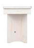 Chivari White Distressed 8 Foot (96″ x 12″) Rectangle Farmhouse Table Bench TFARM-BENCH-9612-WHITEDIST-AX-T