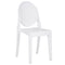 Chivari White Resin Kids Victoria Ghost Chair CGVRW-KID-ZG-T