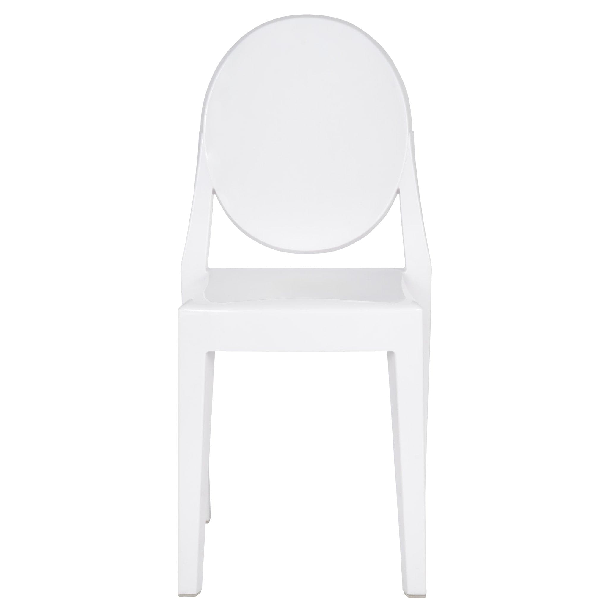 Chivari White Resin Kids Victoria Ghost Chair CGVRW-KID-ZG-T