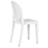 Chivari White Resin Kids Victoria Ghost Chair CGVRW-KID-ZG-T