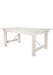 Chivari 72″ x 40″ (6 Foot ) White Distressed Rectangle Straight Leg Wood Farm Table TFARMRT7240-WHITEDIS-S-LEG-AX-T
