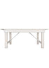Chivari 72″ x 40″ (6 Foot ) White Distressed Rectangle Straight Leg Wood Farm Table TFARMRT7240-WHITEDIS-S-LEG-AX-T