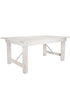 Chivari 72″ x 40″ (6 Foot ) White Distressed Rectangle Straight Leg Wood Farm Table TFARMRT7240-WHITEDIS-S-LEG-AX-T