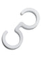 Chivari 80 Pack White Small Poly Folding Clip to connect Poly Chairs PARTS-FOLD-POLY-CLIP-WH80S