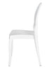 Chivari White Resin Oval Back Sophia Ghost Chair CGSRW-ZG-T