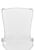 Chivari White Resin Oval Back Sophia Ghost Chair CGSRW-ZG-T