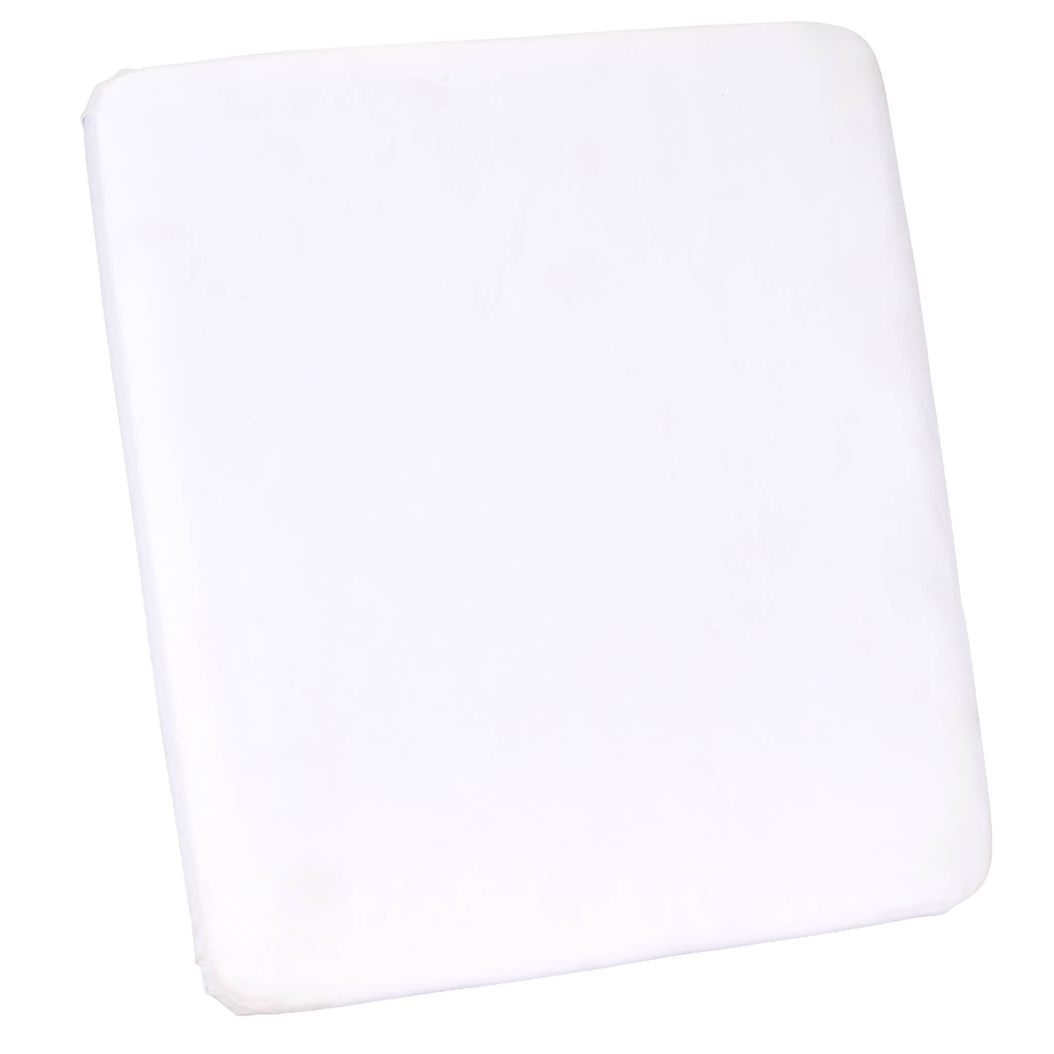 Chivari White 0.75" Vinyl Panel Cushion with SlipNot™ Technology for Clear Folding Chair CUSHPANVIN-FLD-WHT-AX
