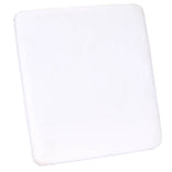 White 0.75" Vinyl Panel Cushion with SlipNot™ Technology for Clear Folding Chair