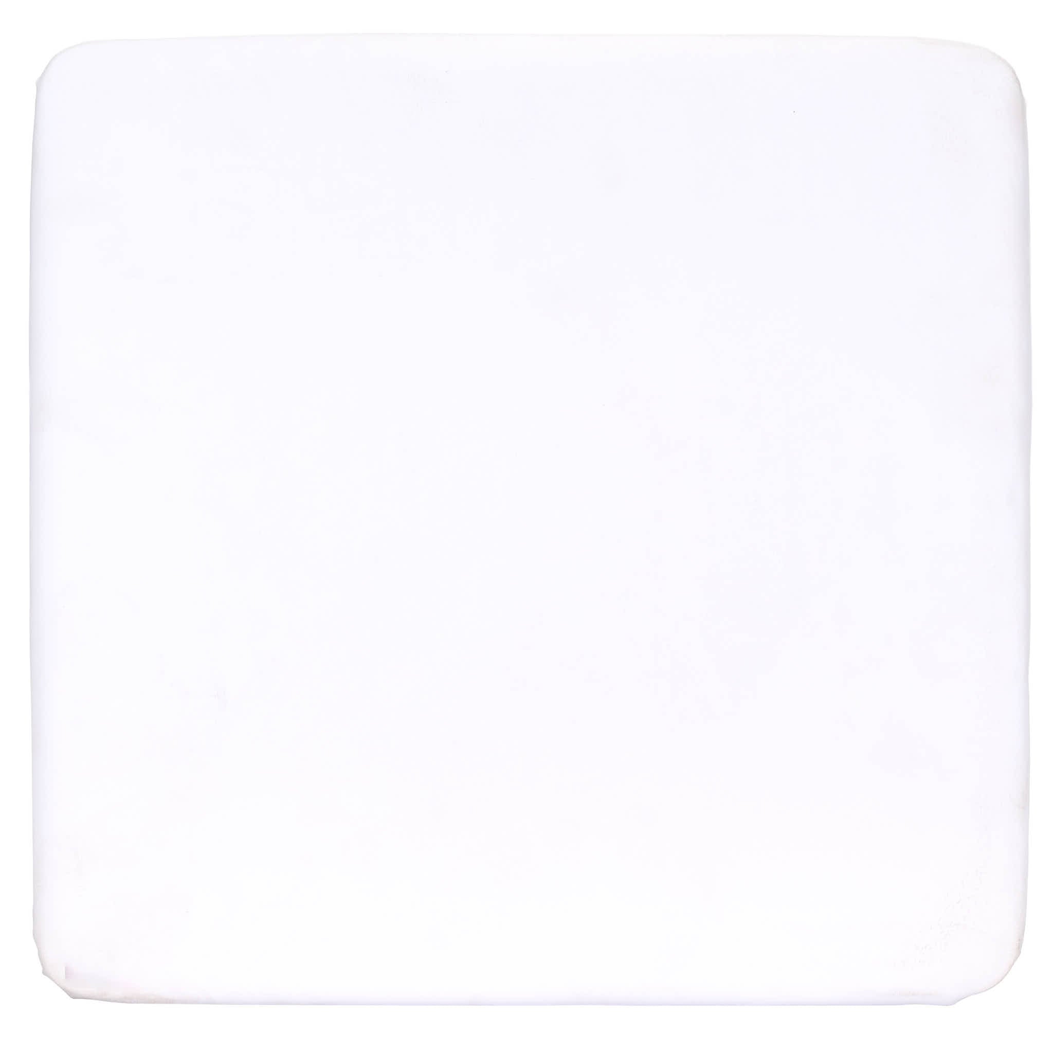 Chivari White 0.75" Vinyl Panel Cushion with SlipNot™ Technology for Clear Folding Chair CUSHPANVIN-FLD-WHT-AX
