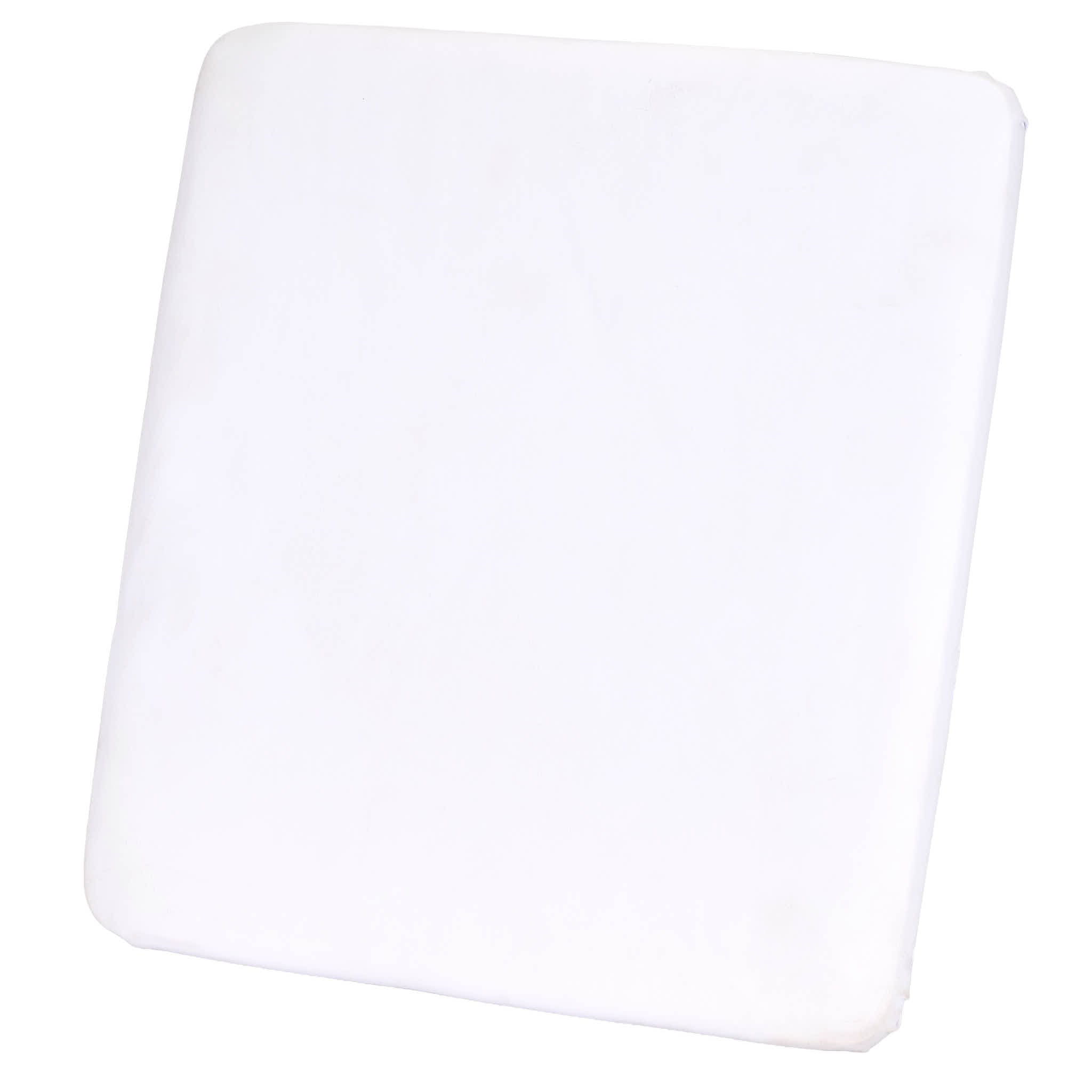 Chivari White 0.75" Vinyl Panel Cushion with SlipNot™ Technology for Clear Folding Chair CUSHPANVIN-FLD-WHT-AX