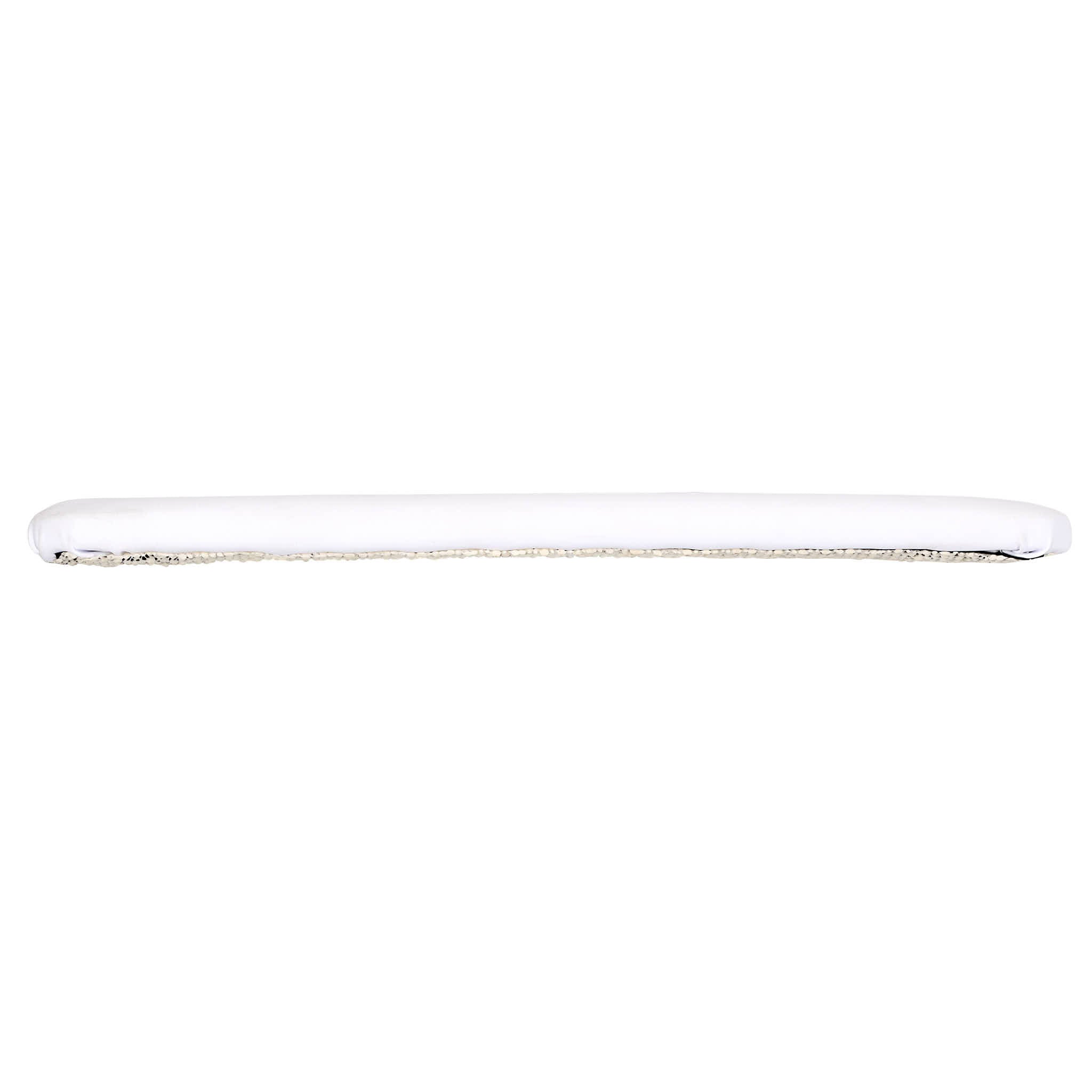 Chivari White 0.75" Vinyl Panel Cushion with SlipNot™ Technology for Clear Folding Chair CUSHPANVIN-FLD-WHT-AX