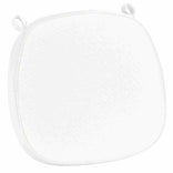 White 2.0" Thick Willow Wood Velcro Strap Cushion