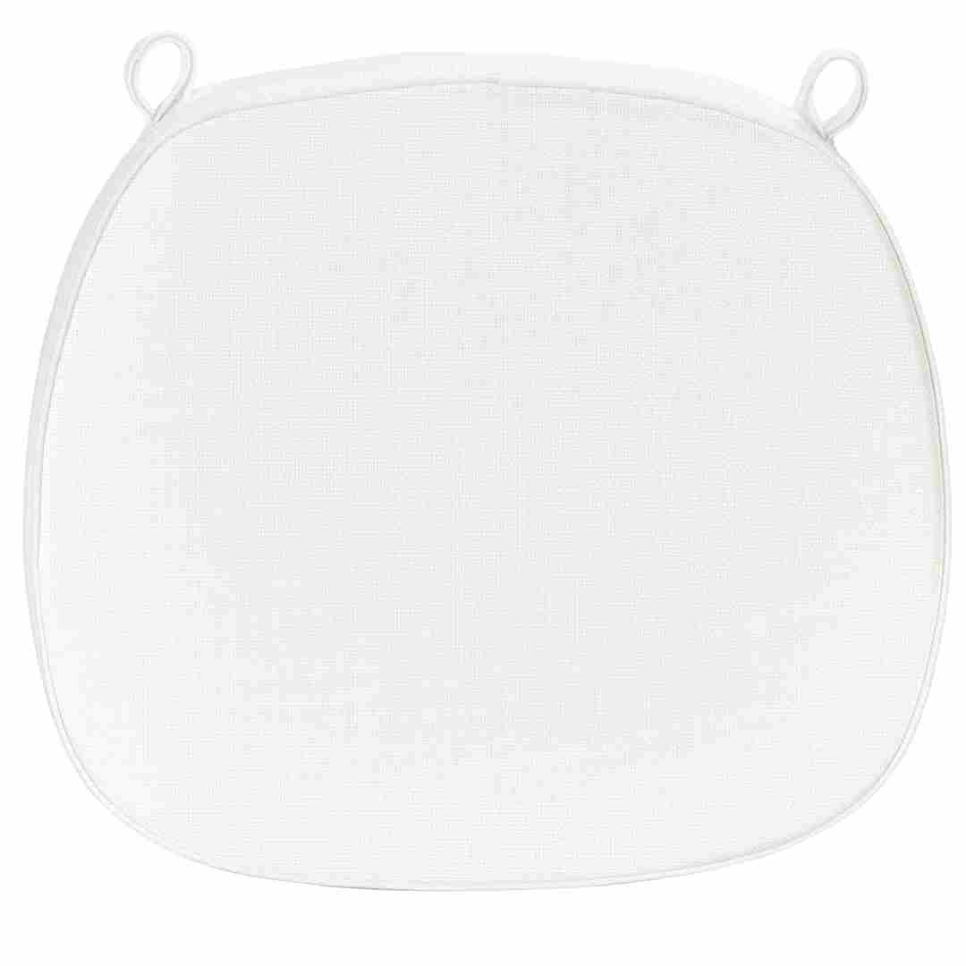 Chivari White 2.0" Thick Willow Wood Velcro Strap Cushion CUSHWWSTRAPWHI-T