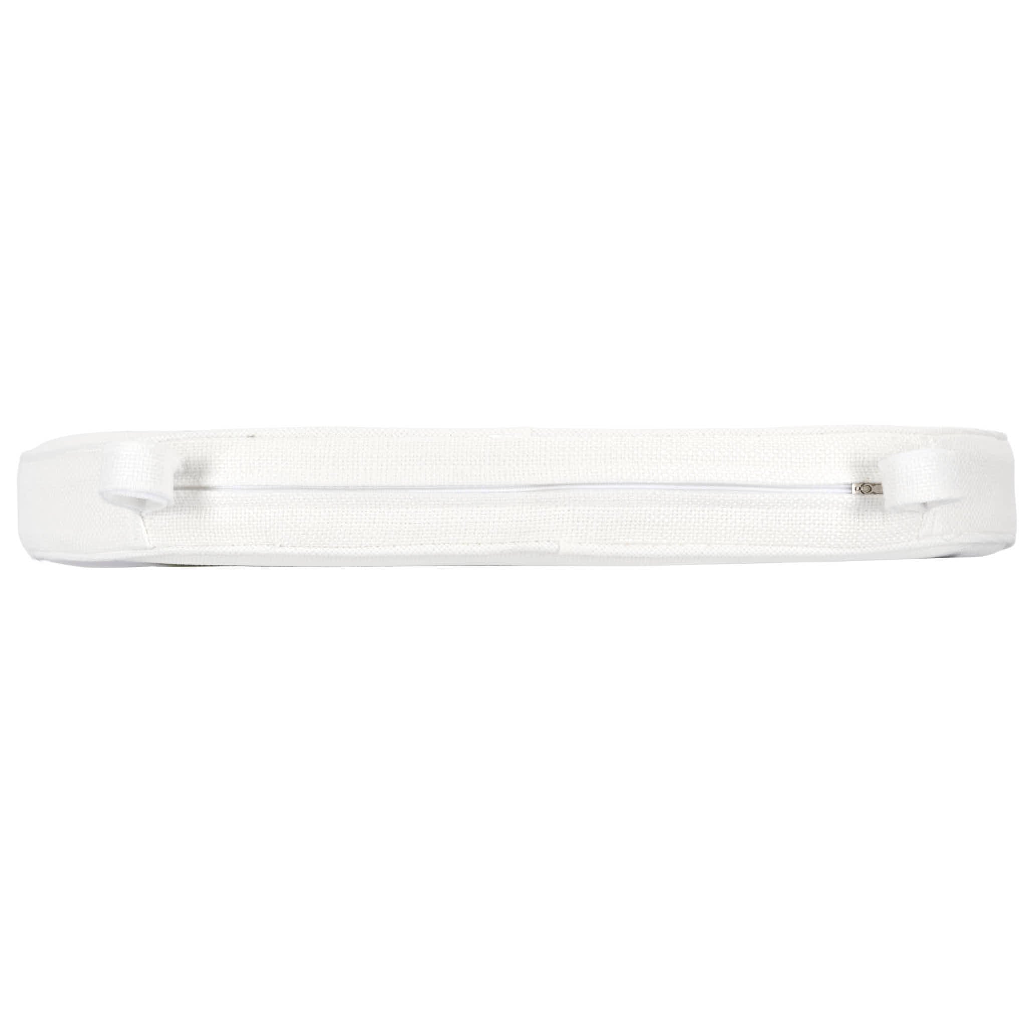 Chivari White 2.0" Thick Willow Wood Velcro Strap Cushion CUSHWWSTRAPWHI-T
