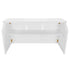 Chivari 7' White Portable Folding Bar with HPL Top and Durable Rubber Edge BAR-FOLD-84KT-WHT-AX-T