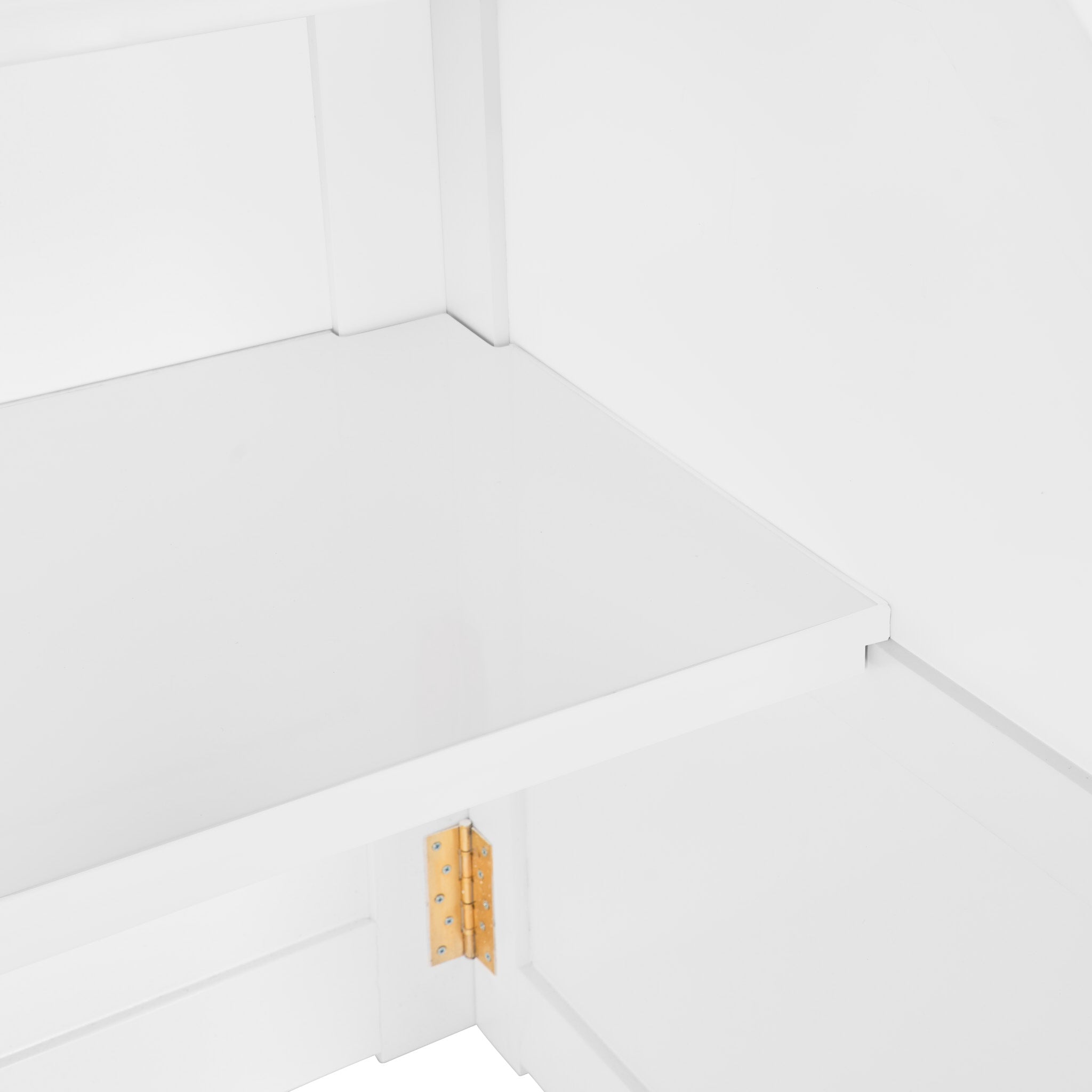 Chivari 7' White Portable Folding Bar with HPL Top and Durable Rubber Edge BAR-FOLD-84KT-WHT-AX-T