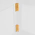 Chivari 7' White Portable Folding Bar with HPL Top and Durable Rubber Edge BAR-FOLD-84KT-WHT-AX-T