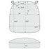 Chivari Ivory with Ivory Piping 2.5" Thick Chair Cushion - World's Best Cushions CUSHBST-II-AX-T