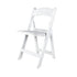 Garden Wedding Package with White Resin Folding Chairs, Round Tables and Carts