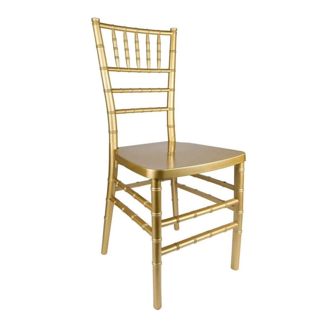 Chivari Happy Hour Wedding Package with Gold Chiavari Chairs, Tables, Cocktail Tables, Bar and Carts WP3-KT